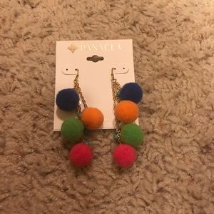 Colorful drop earrings